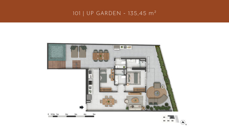 Up Garden 101 - 135,45 - Gávea 99